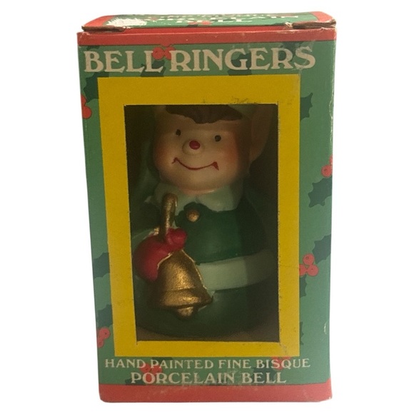 Hand-Painted Porcelain Bell Ornaments - Picture 2 of 6